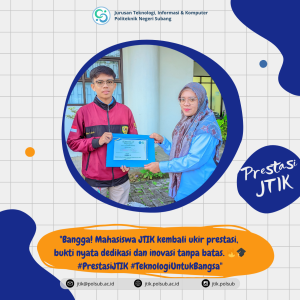 Selamat Mahasiswa JTIK atas Diraihnya Prestasi sebagai Duta Baca Kabupaten Subang